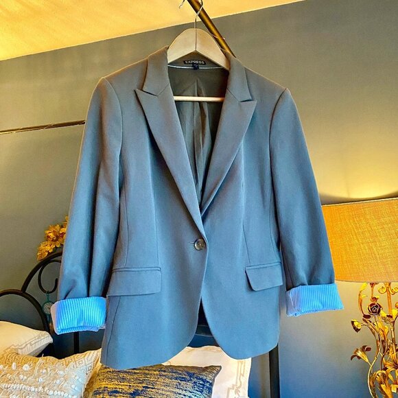 Express Grey Blazer - Picture 1 of 5